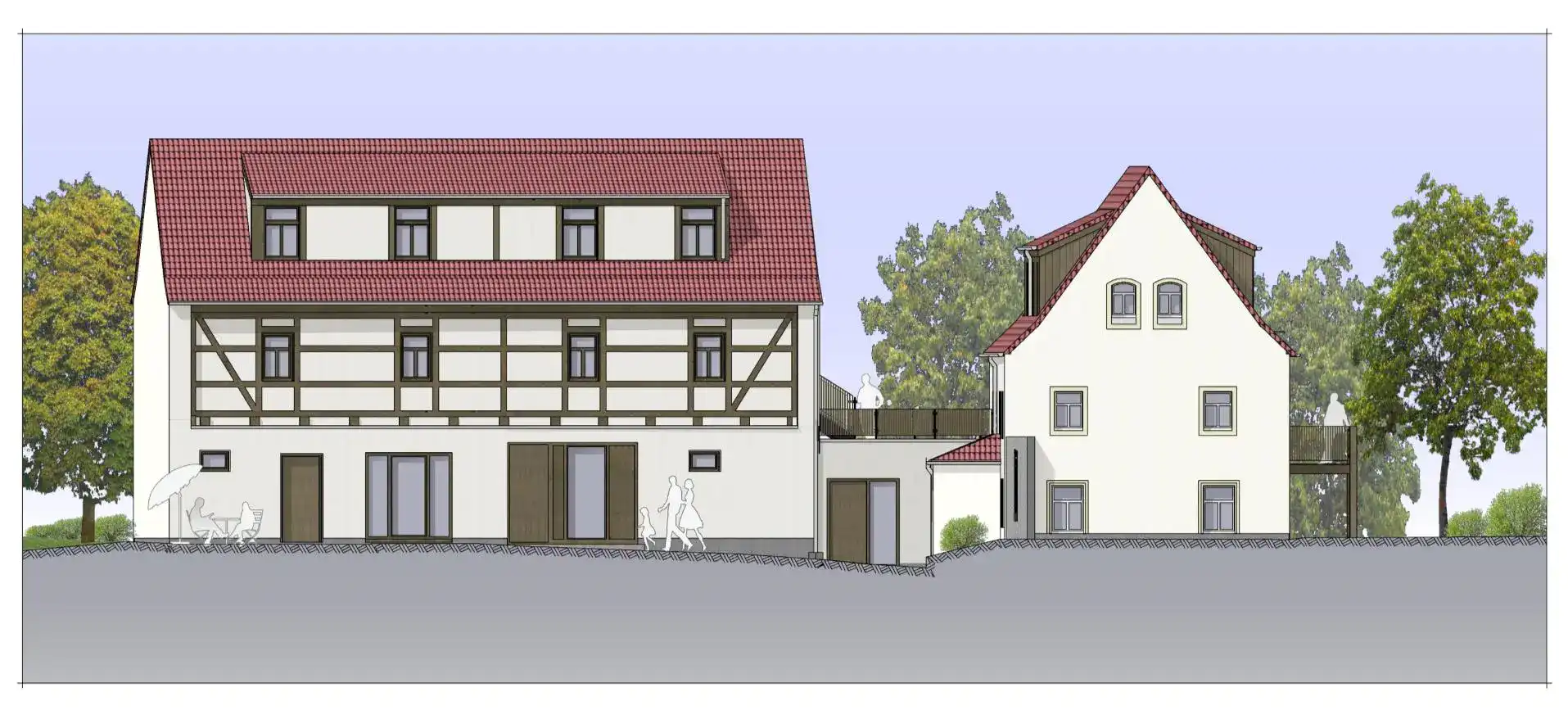 Haus alte Scheune - Visualisierung